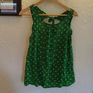 Anthropology green bird top